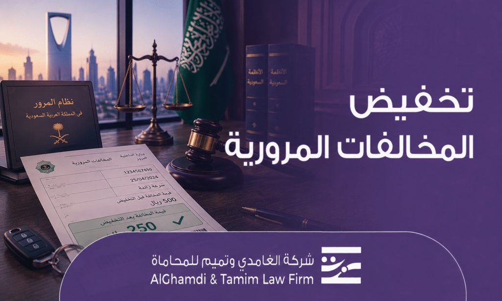 تخفيض المخالفات المرورية في السعودية